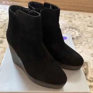 Volatile heeled ankle boots